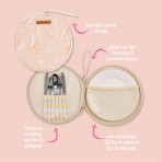 Picnic Round Plate Set |  Trailing Natives Tan